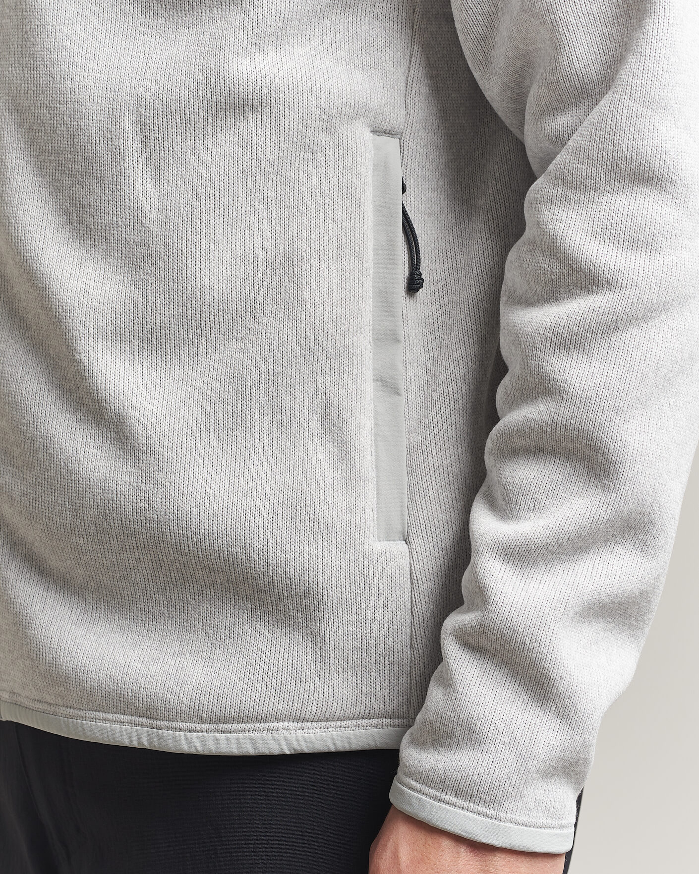 Men | Sweaters & Knitwear | Haglöfs | Swook II Mid Hood Stone Grey