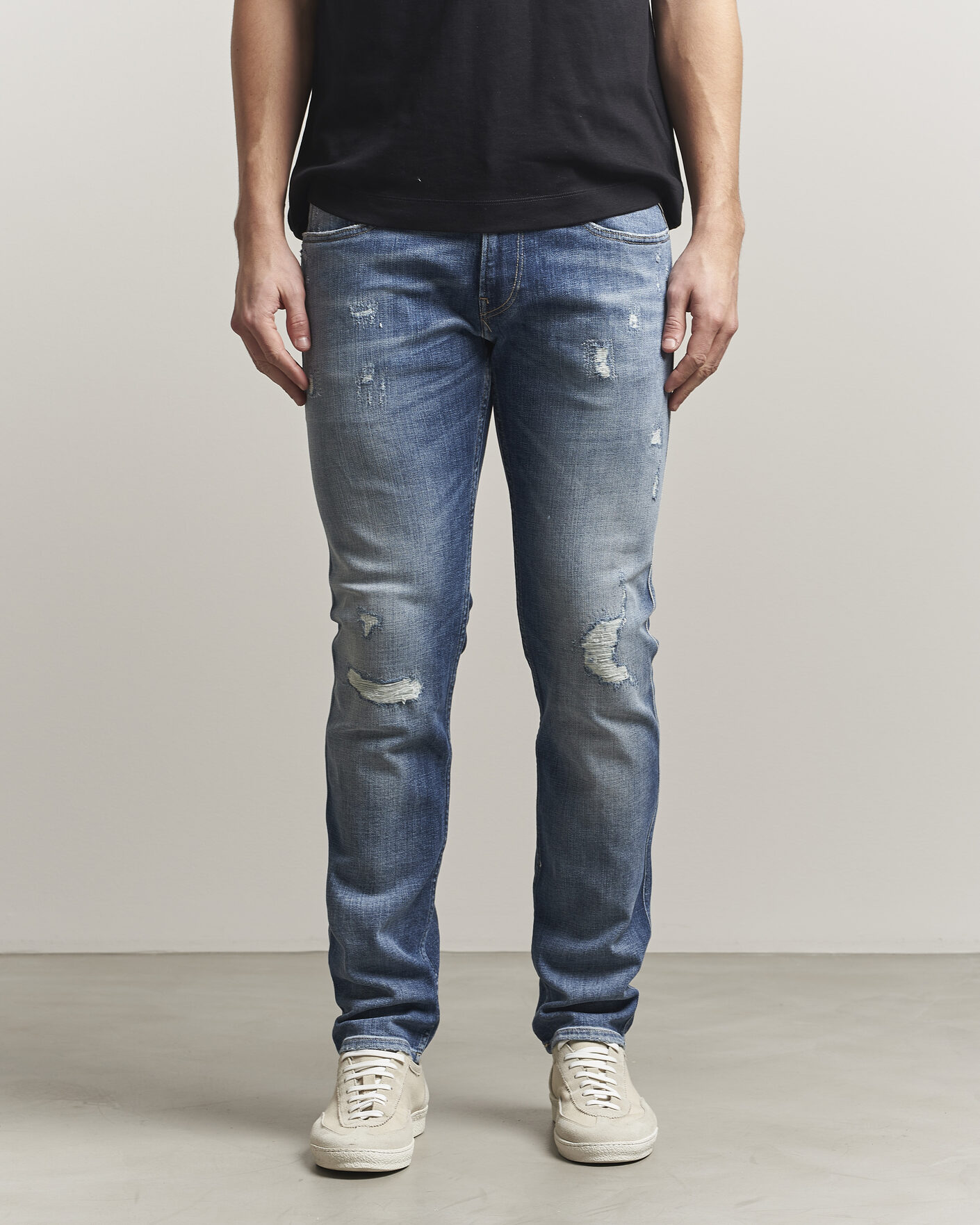 Men | Jeans | Replay | Anbass 10 Year Wash Jeans Medium Blue