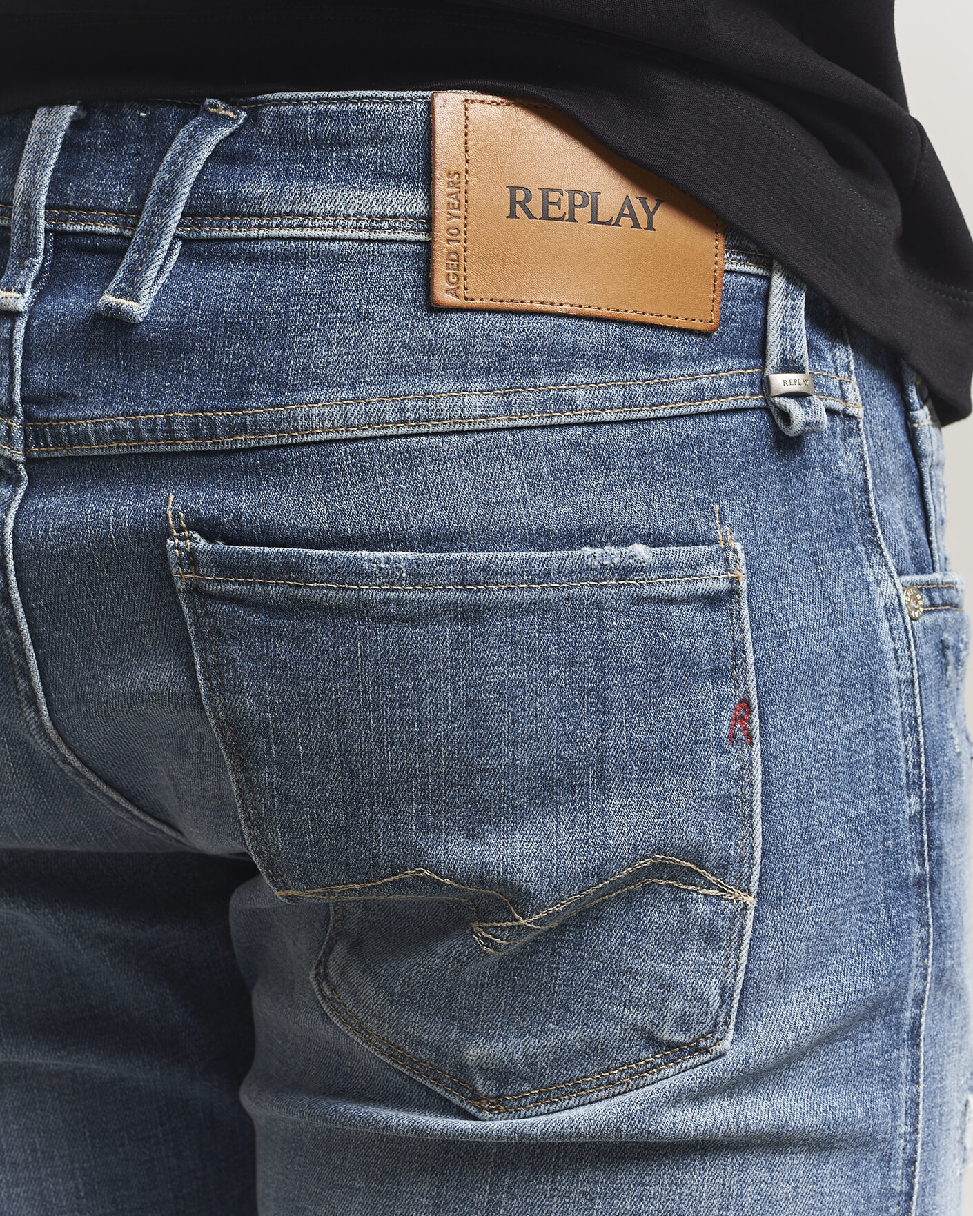 Men | Jeans | Replay | Anbass 10 Year Wash Jeans Medium Blue