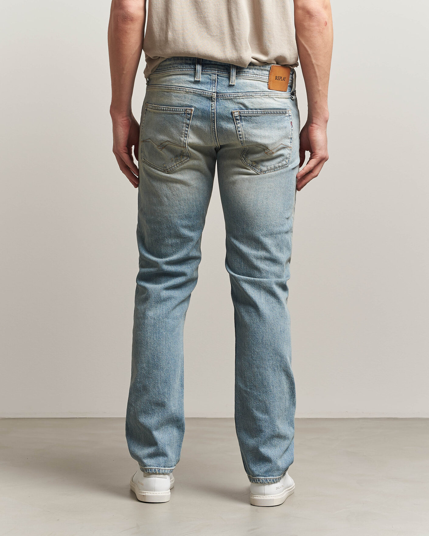Men | Trousers | Replay | Grover Sraight Fit 20 Years Wash Jeans Light Blue