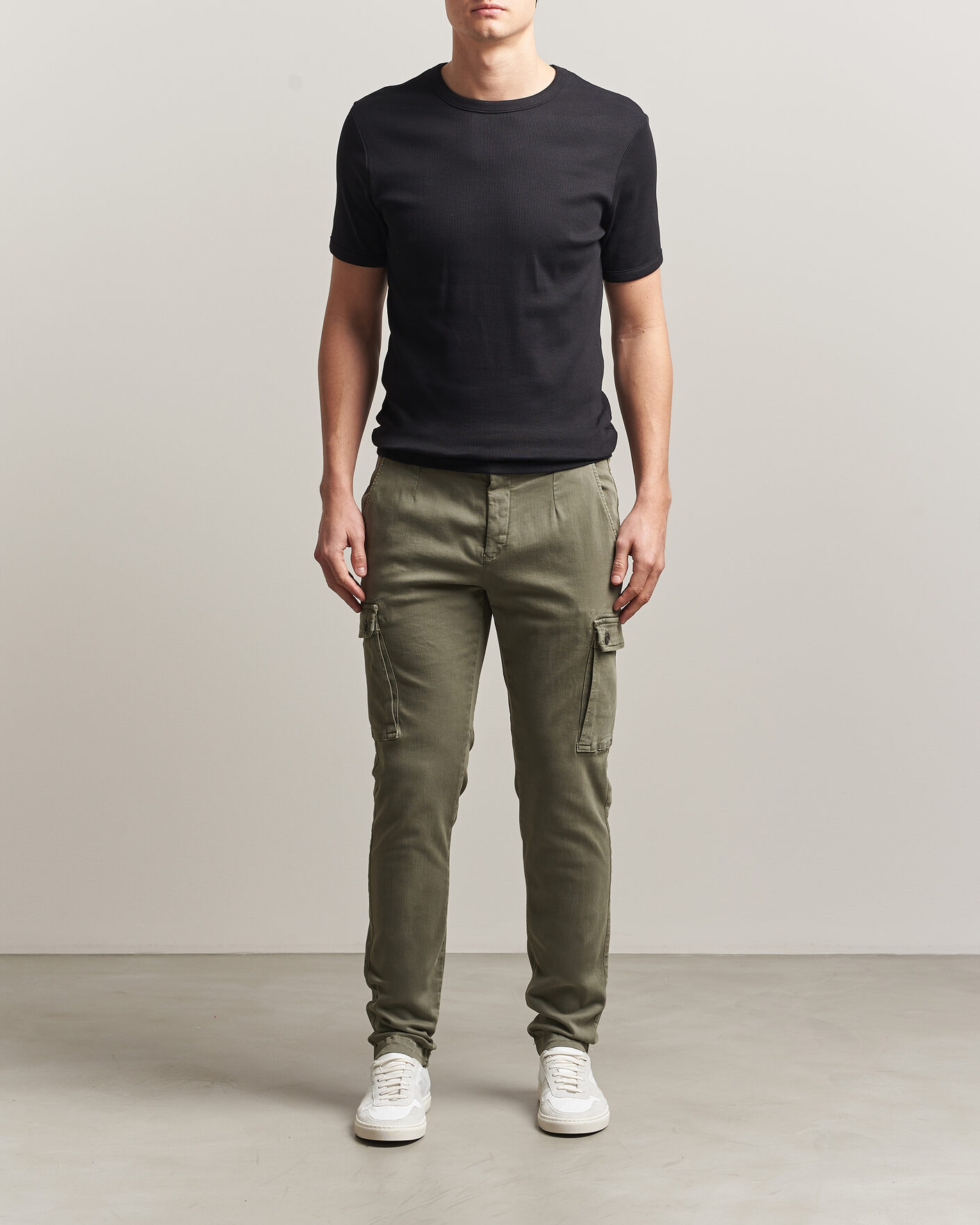 Men | Trousers | Replay | Jaan Hyperflex Cargo Pants Military Green