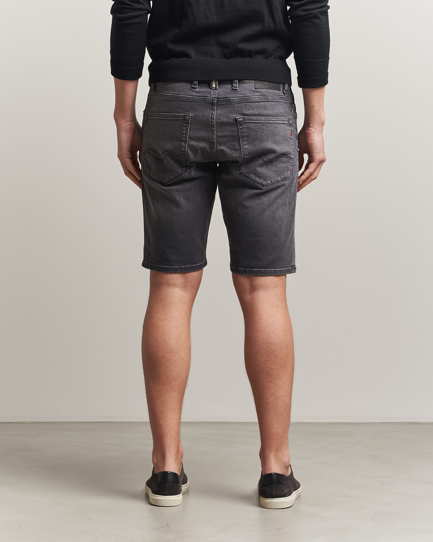 Men | Shorts | Replay | RBJ981 Stretch Denim Shorts Washed Black