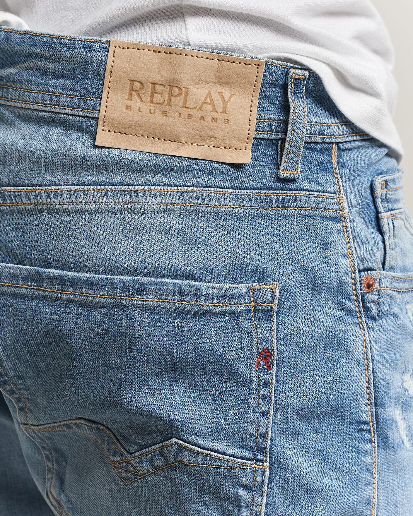 Men | Jeans | Replay | Rocco Comfort Fit Stretch Eco Plus Jeans Light Blue