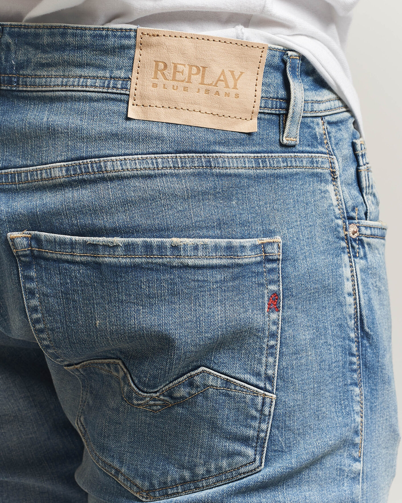 Men | Jeans | Replay | Rocco Comfort Fit Stretch Eco Plus Jeans Medium Blue