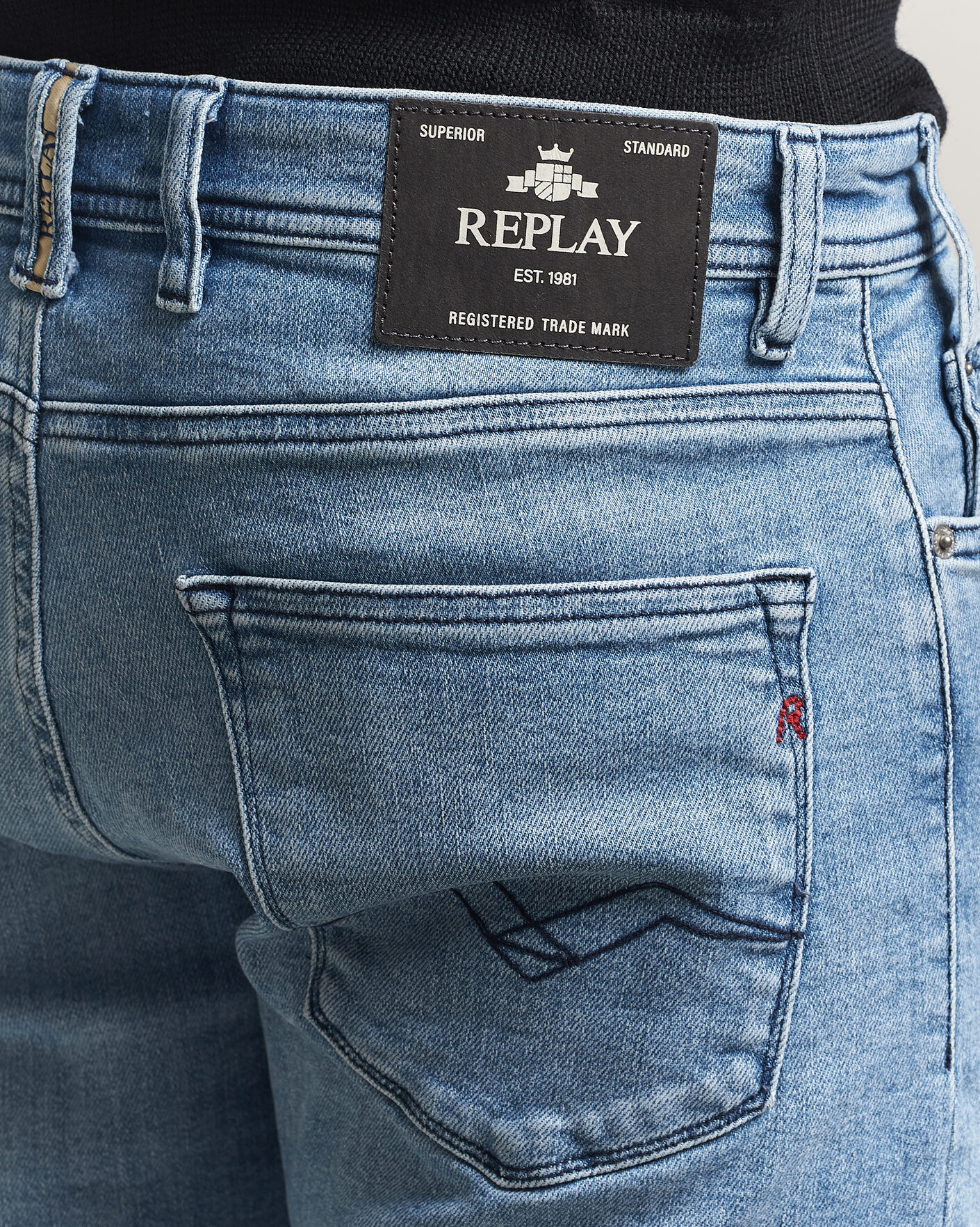 Men | Shorts | Replay | RBJ981 Stretch Denim Shorts Light Blue