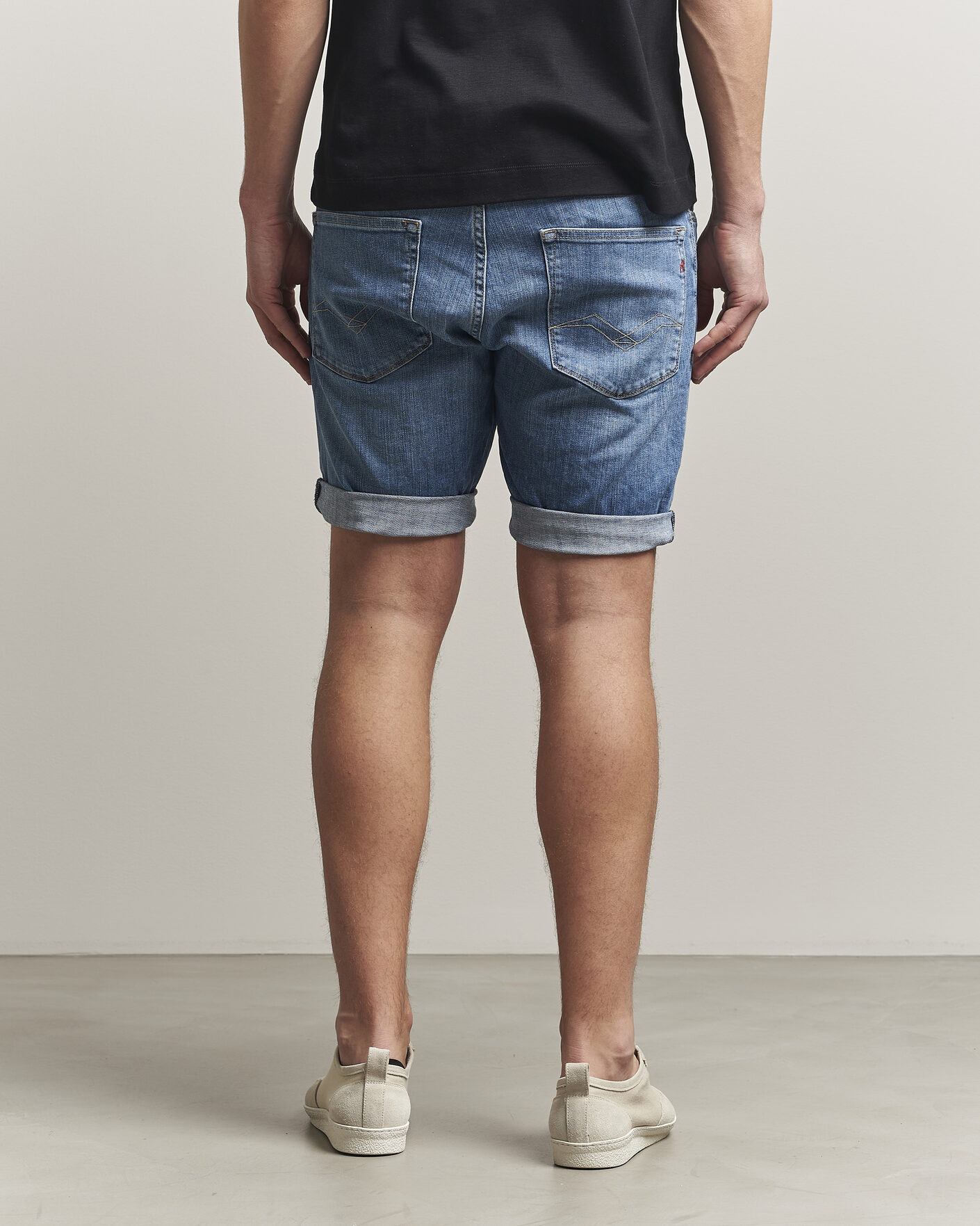 Men | Shorts | Replay | RBJ981 Stretch Denim Shorts Light Blue