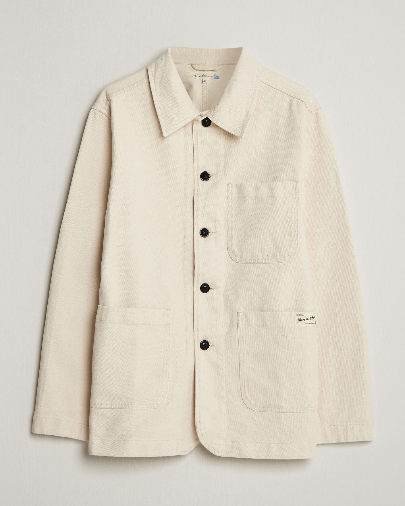 Men |  | Merz b. Schwanen | Worker Cotton Twill Overshirt Nature