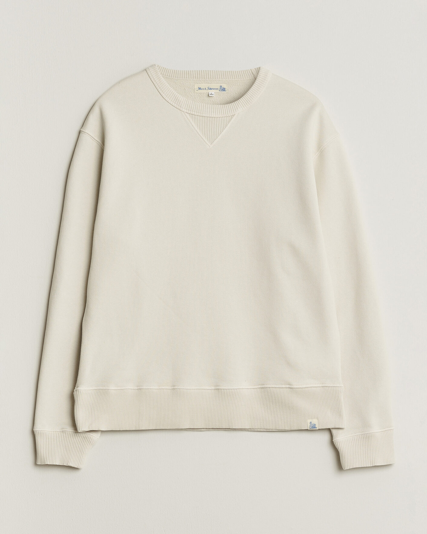 Men | Sweaters & Knitwear | Merz b. Schwanen | Classic Fit Authentic Fleece Sweatshirt Nature