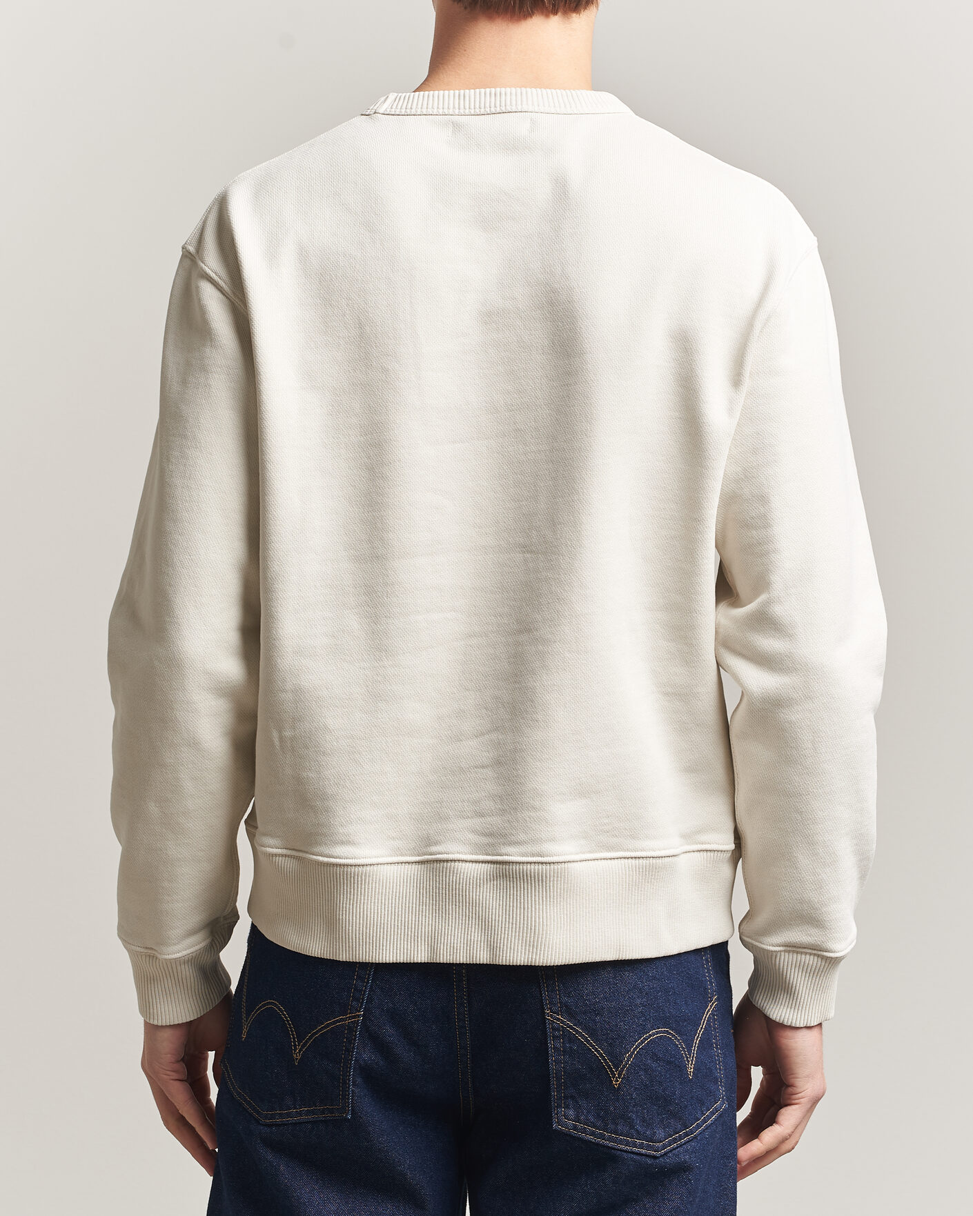 Men | Sweaters & Knitwear | Merz b. Schwanen | Classic Fit Authentic Fleece Sweatshirt Nature