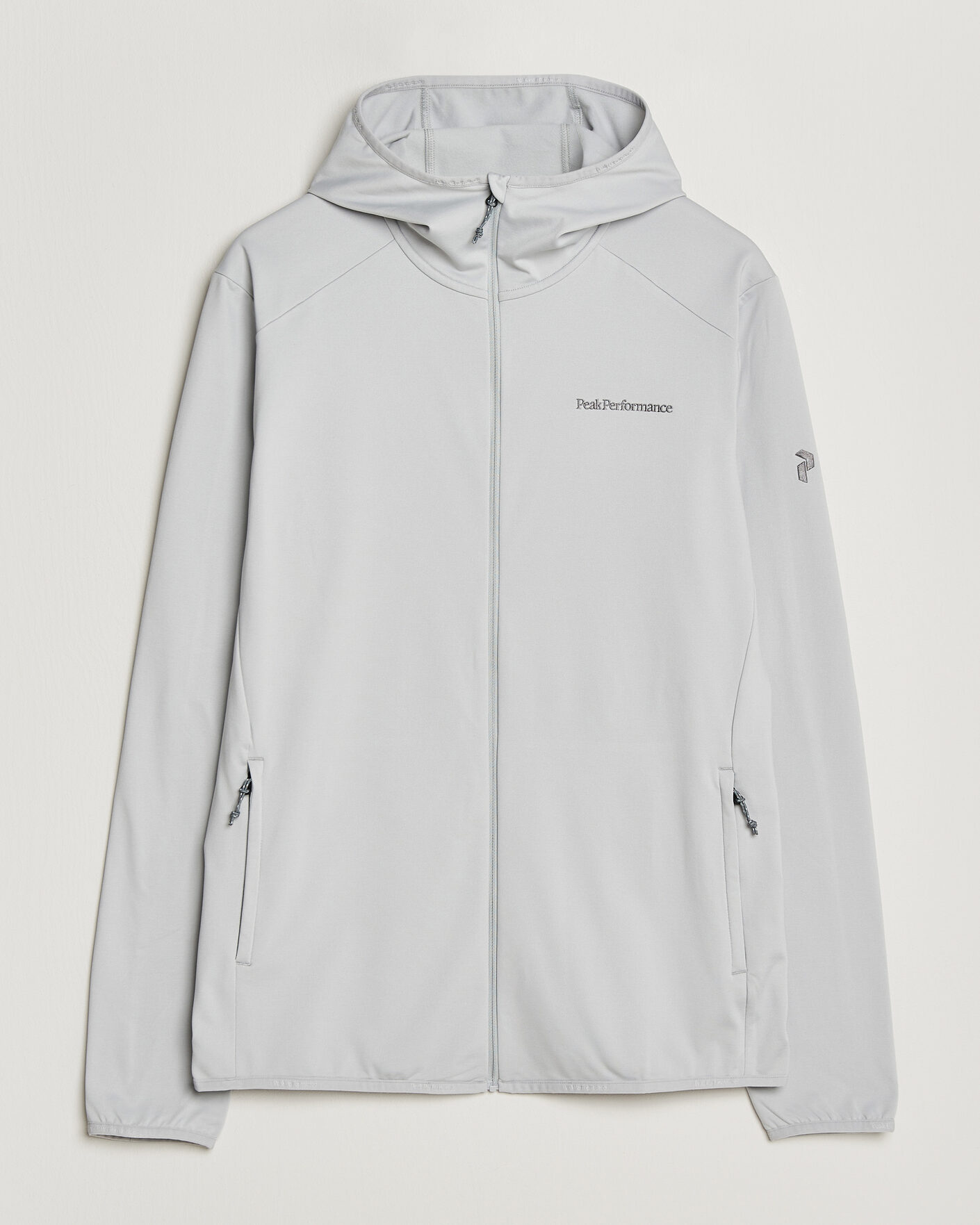 Men | Sweaters & Knitwear | Peak Performance | Light Hooded Full Zip Summit Smoke