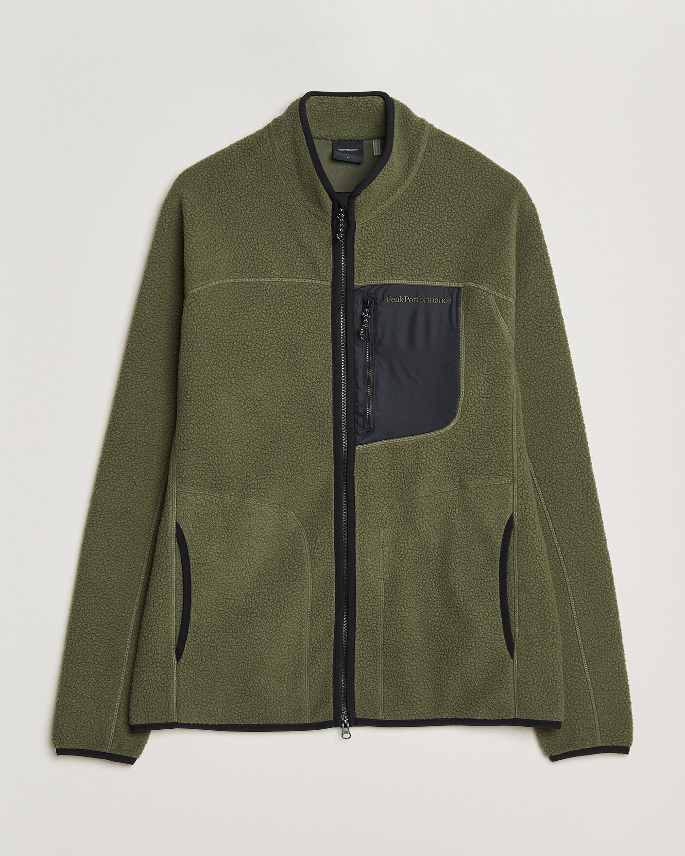 Men | Sweaters & Knitwear | Peak Performance | Nature Rush Pile Full Zip Pine Needle