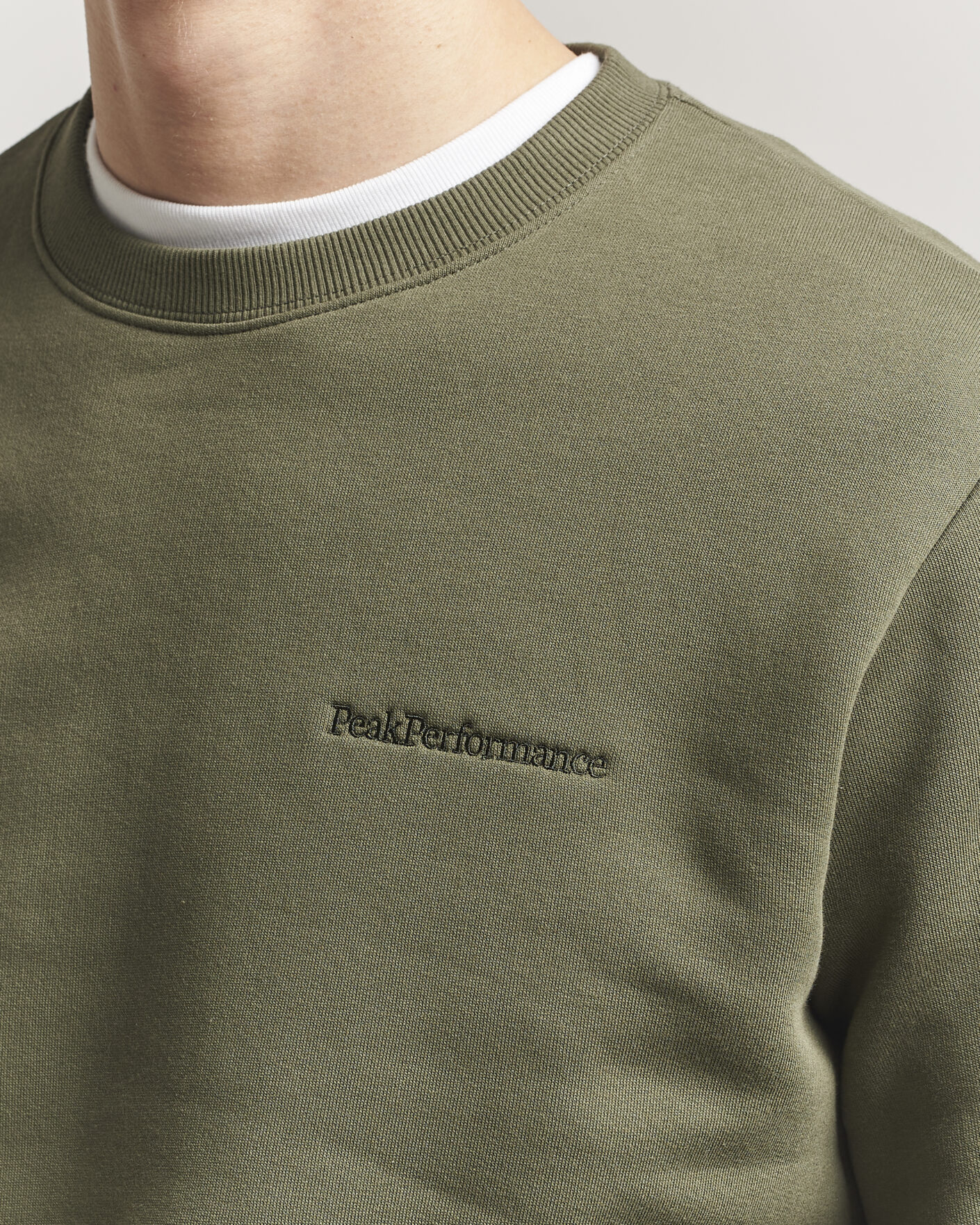 Men | Sweaters & Knitwear | Peak Performance | Original Crew Neck Sweatshirt Pine Needle