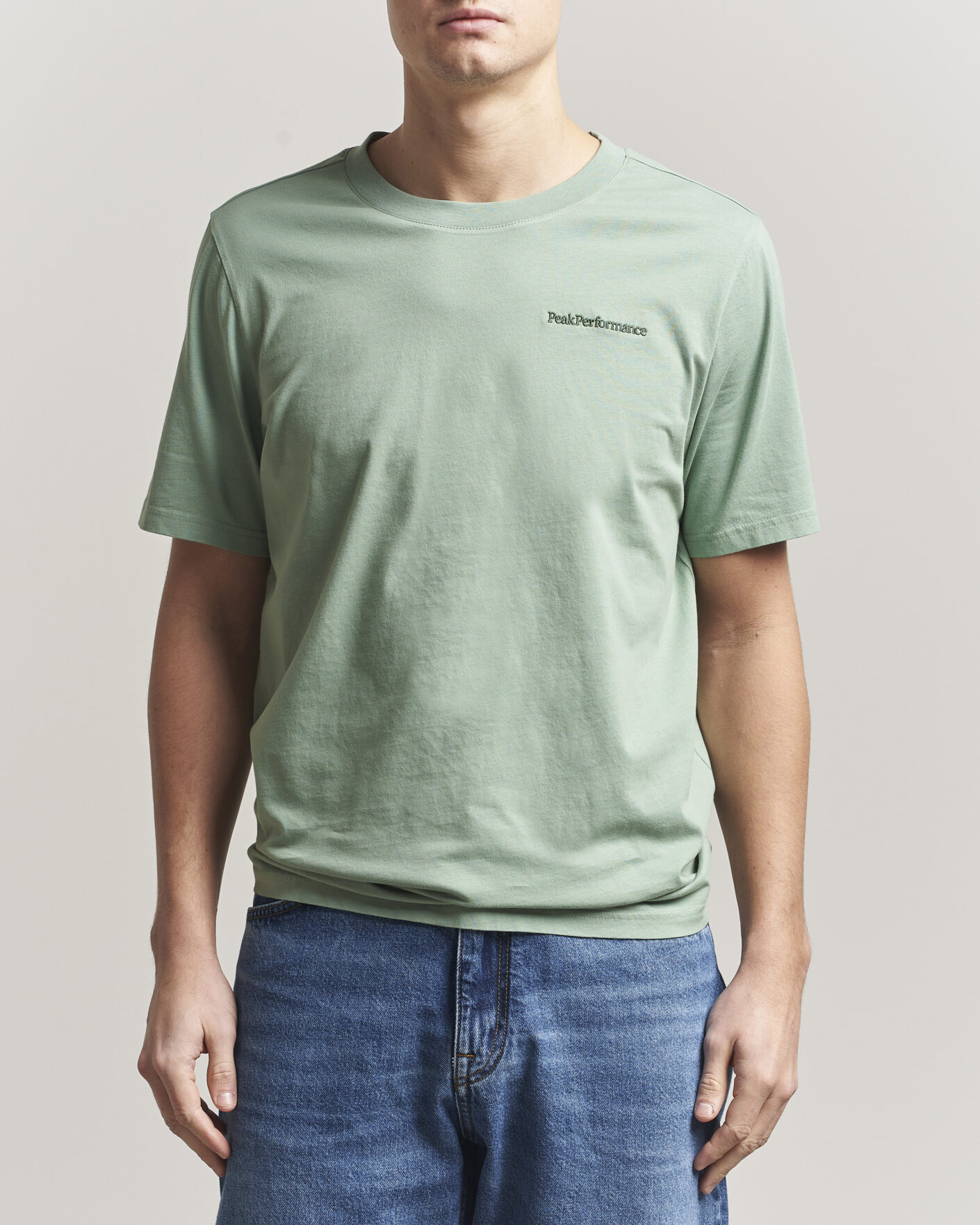 Men | T-Shirts | Peak Performance | Original Crew Neck T-Shirt Green Valley