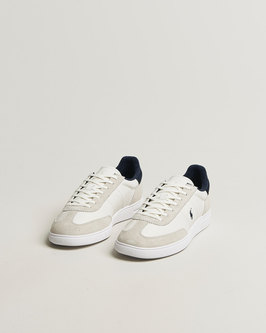 Men | Sneakers | Polo Ralph Lauren | Bedford Leather/Suede Sneakers White/Navy