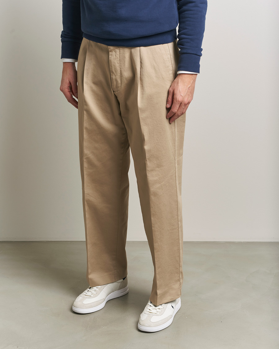 Men | Sneakers | Polo Ralph Lauren | Bedford Leather/Suede Sneakers White/Navy