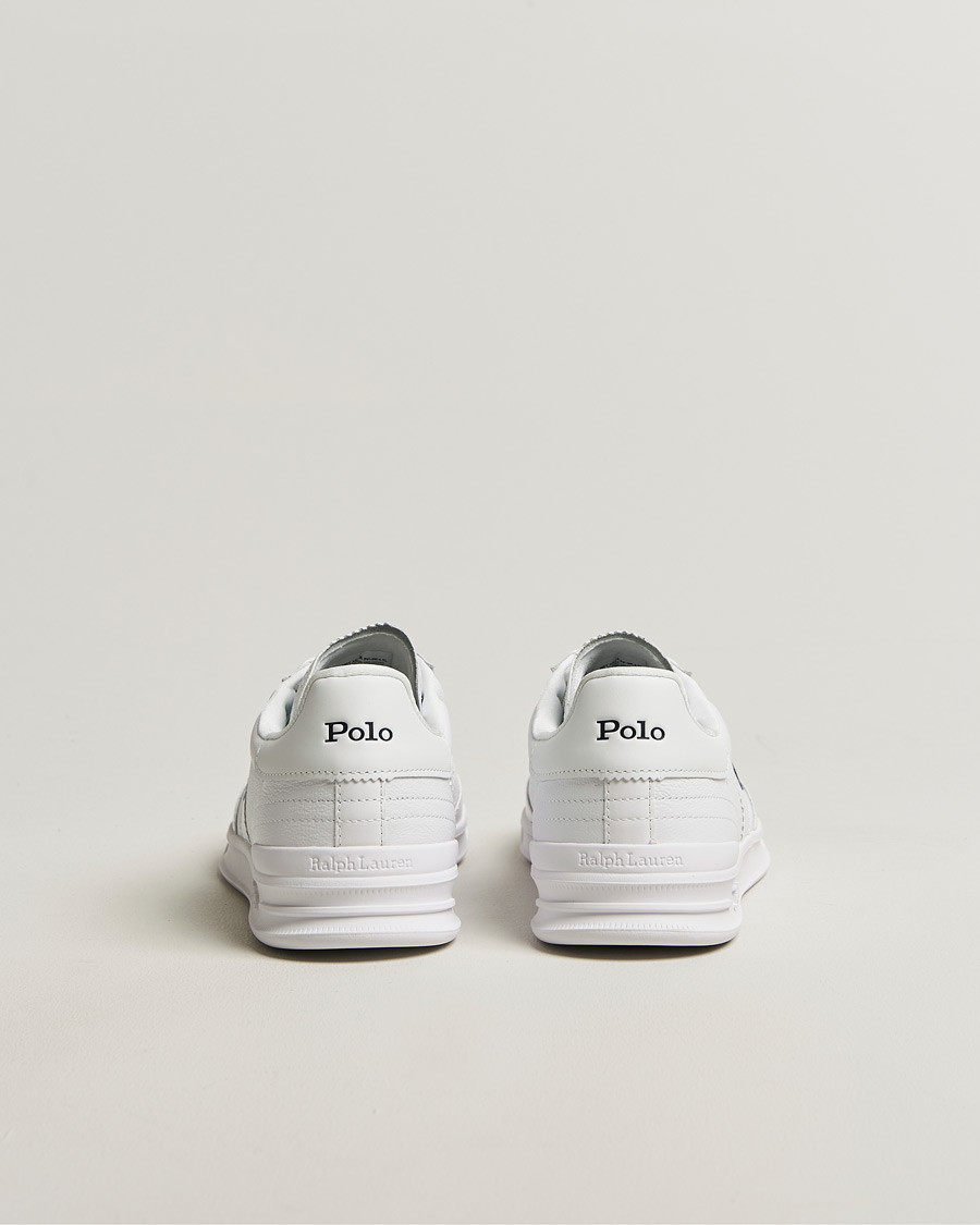 Men | Sneakers | Polo Ralph Lauren | Aera Grained Leather Sneakers White/Navy