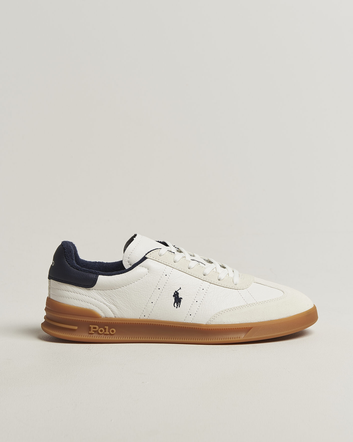 Men | Sneakers | Polo Ralph Lauren | Aera Leather Sneakers Deckwash White/Navy