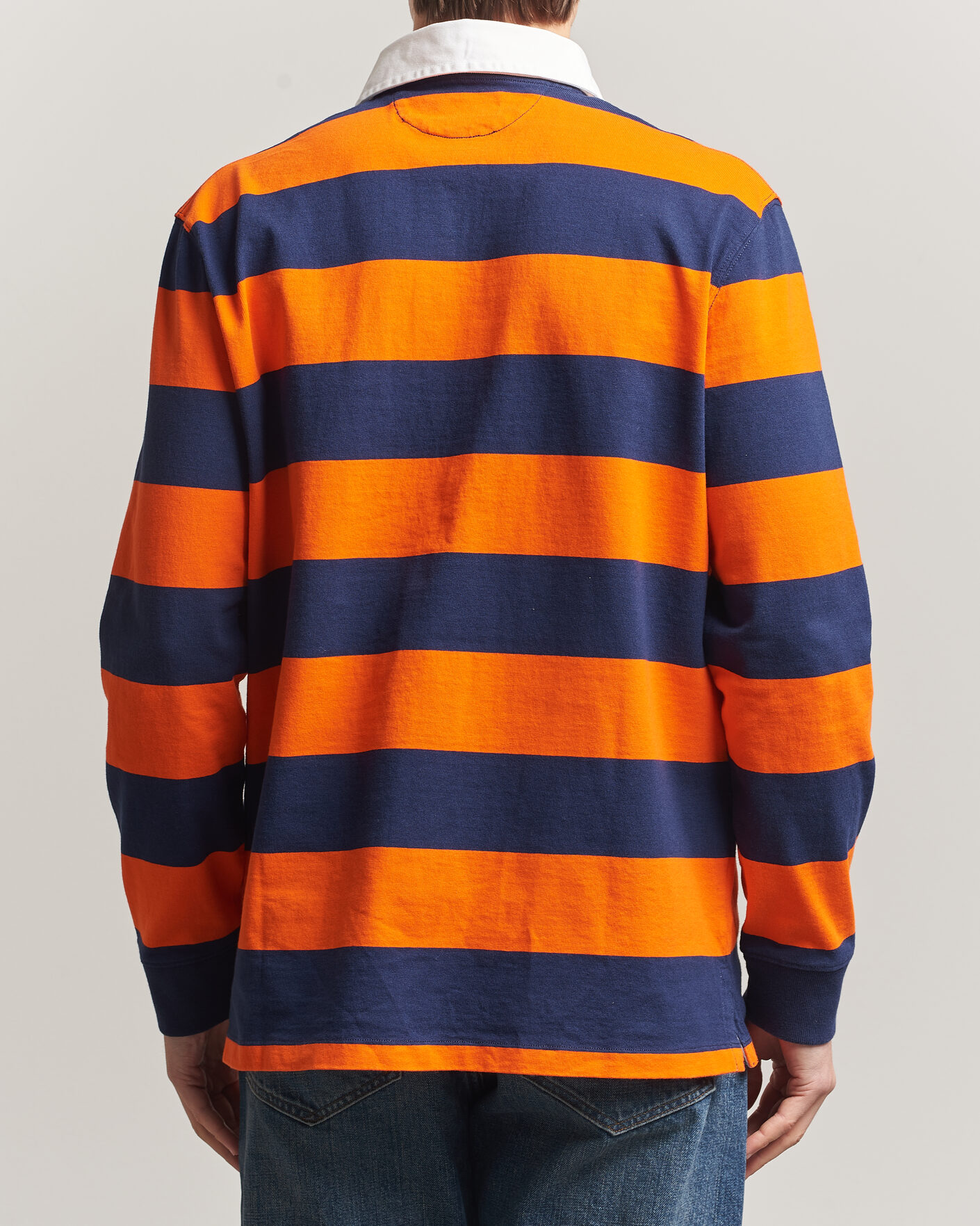 Polo Ralph Lauren Jersey Striped Rugger Sailing Orange/Newport