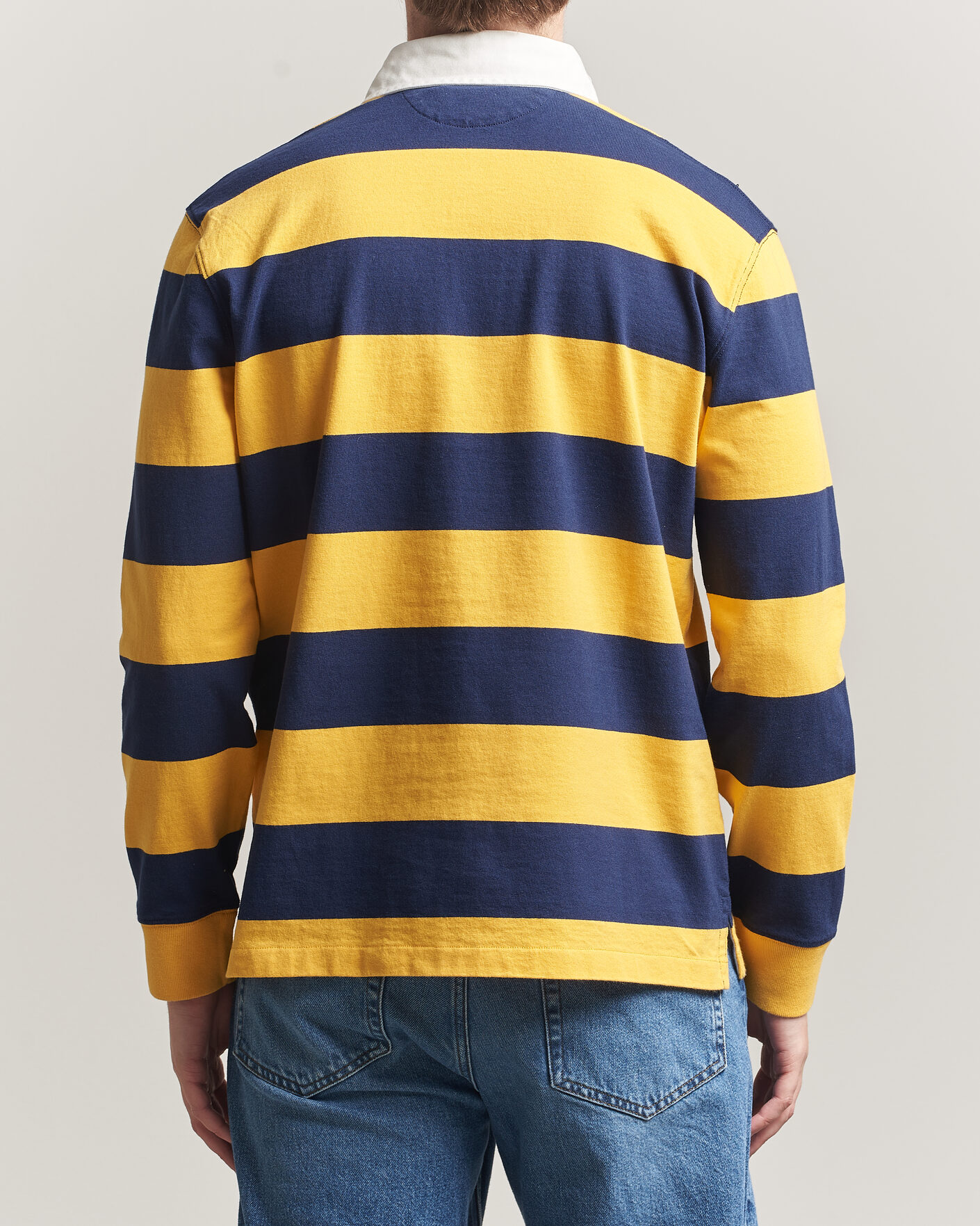 Polo Ralph Lauren Jersey Striped Rugger Newport Navy/Gold at