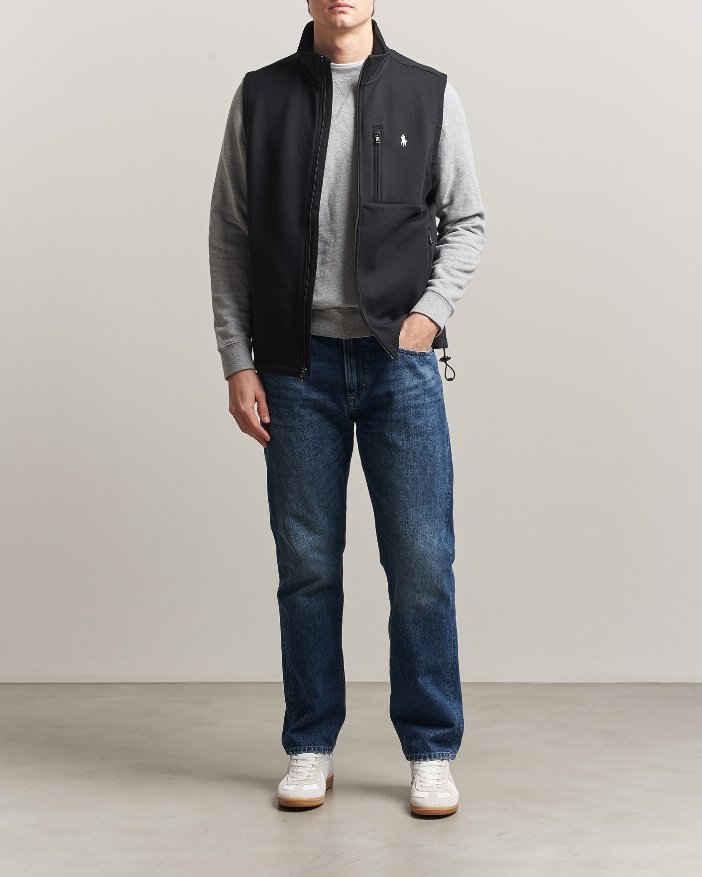 Men | Gilets | Polo Ralph Lauren | Double Knitted Vest Polo Black