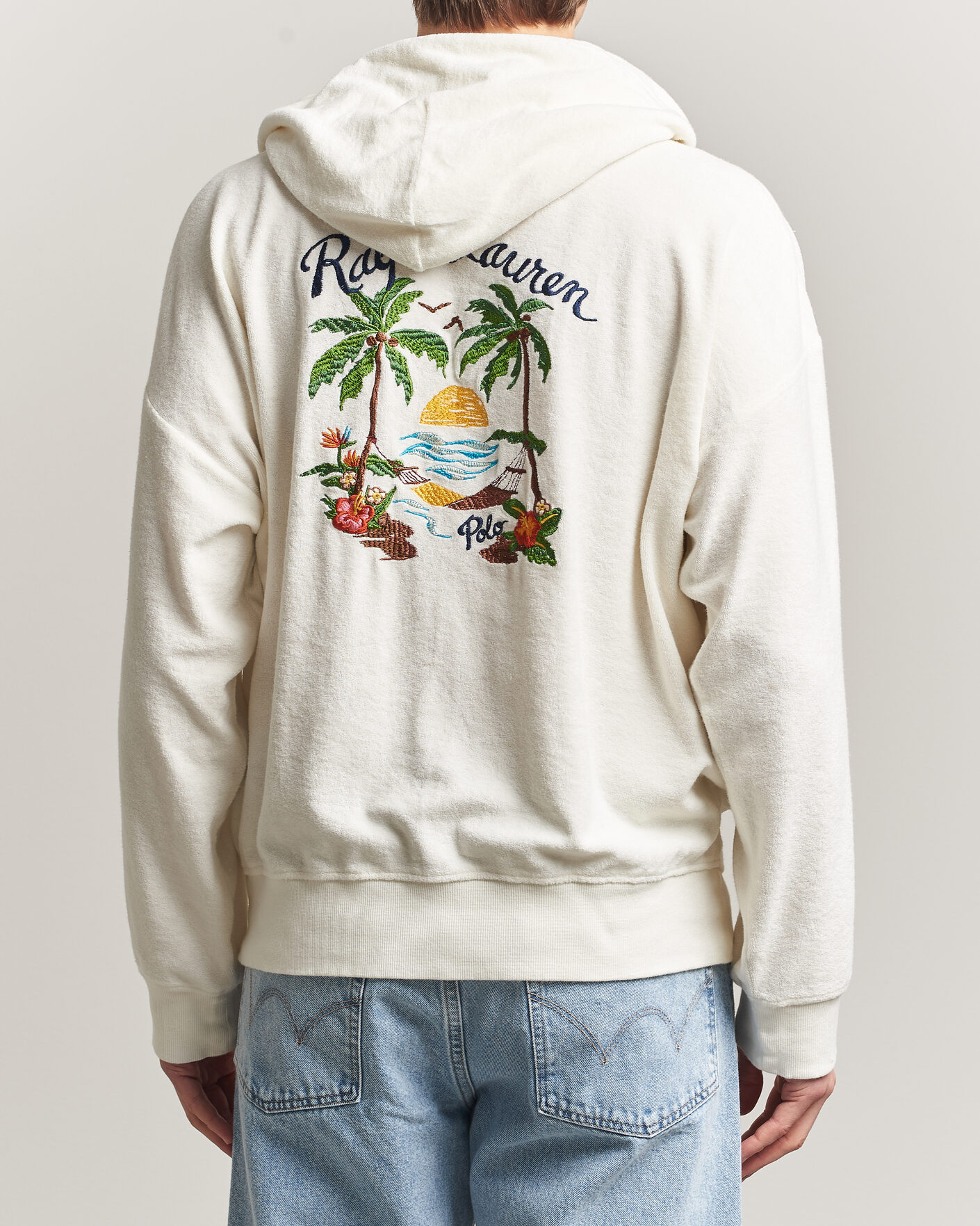 Men | Sweaters & Knitwear | Polo Ralph Lauren | Cotton Terry Printed Full-Zip Hoodie Nevis