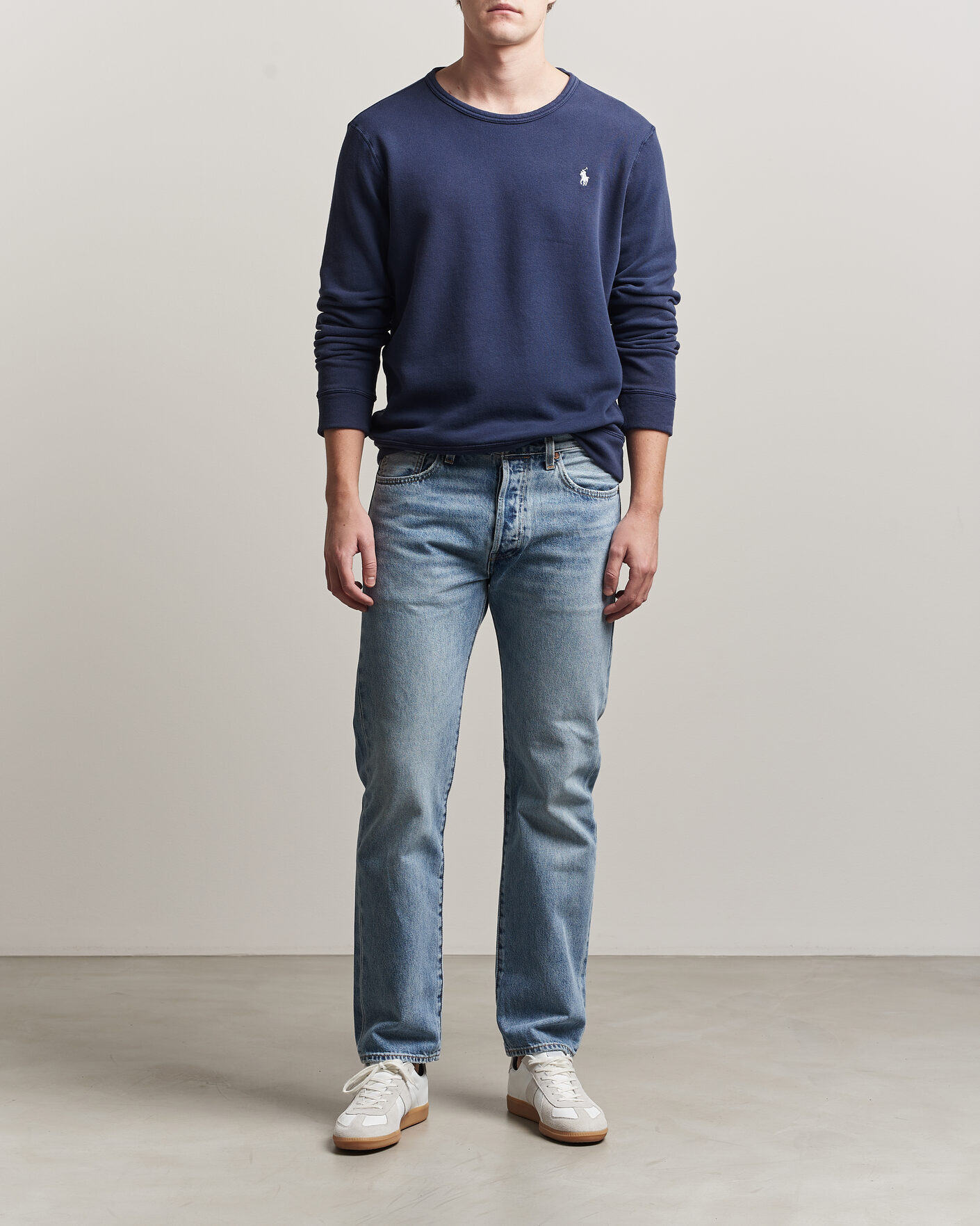Men | Sweaters & Knitwear | Polo Ralph Lauren | Island Terry Sweatshirt Newport Navy