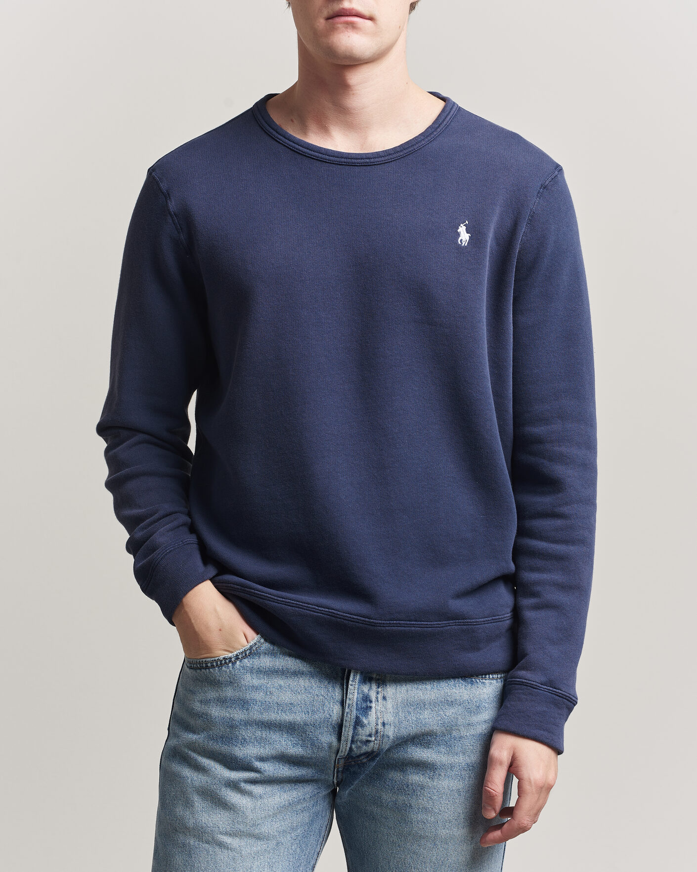 Men | Sweaters & Knitwear | Polo Ralph Lauren | Island Terry Sweatshirt Newport Navy