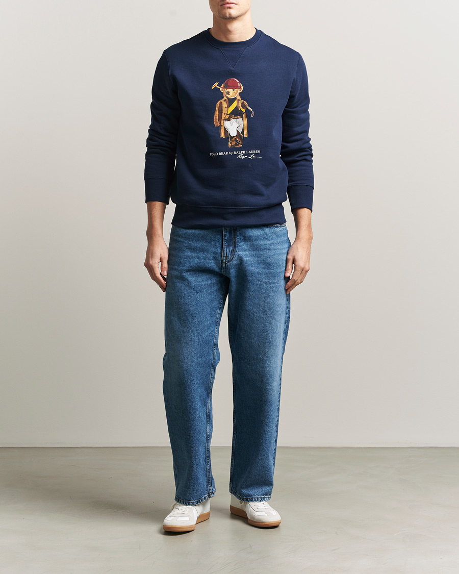 Men | Sweaters & Knitwear | Polo Ralph Lauren | Fleece Bear Sweatshirt Newport Navy