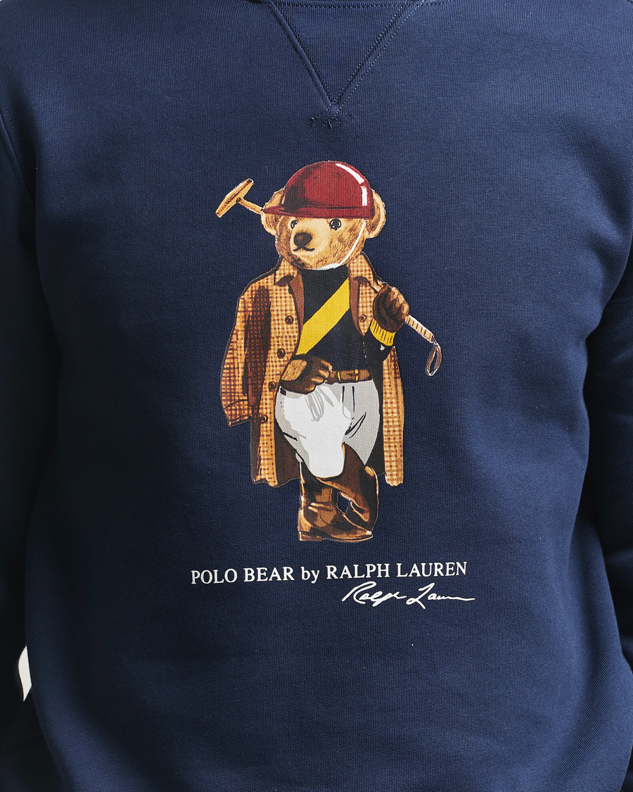 Men | Sweaters & Knitwear | Polo Ralph Lauren | Fleece Bear Sweatshirt Newport Navy