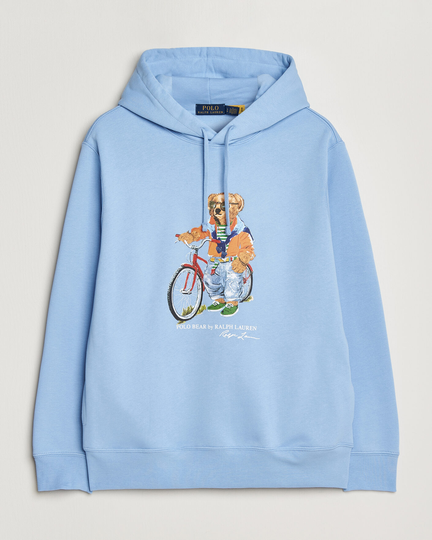 Men | Sweaters & Knitwear | Polo Ralph Lauren | Fleece Bear Hoodie Austin Blue
