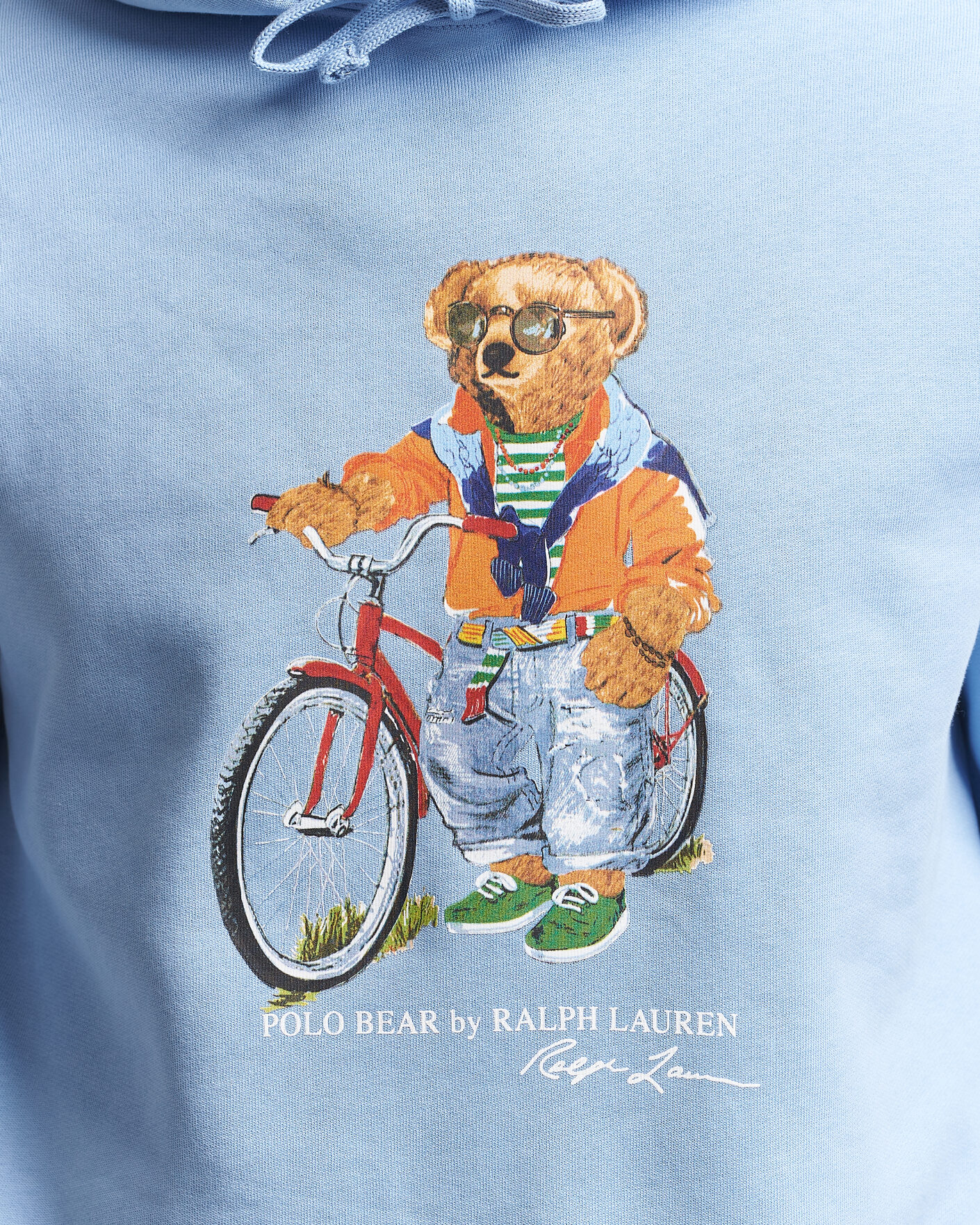 Men | Sweaters & Knitwear | Polo Ralph Lauren | Fleece Bear Hoodie Austin Blue