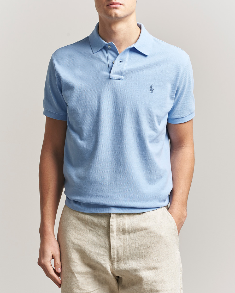 Men | Polo Shirts | Polo Ralph Lauren | Custom Slim Fit Polo Austin Blue