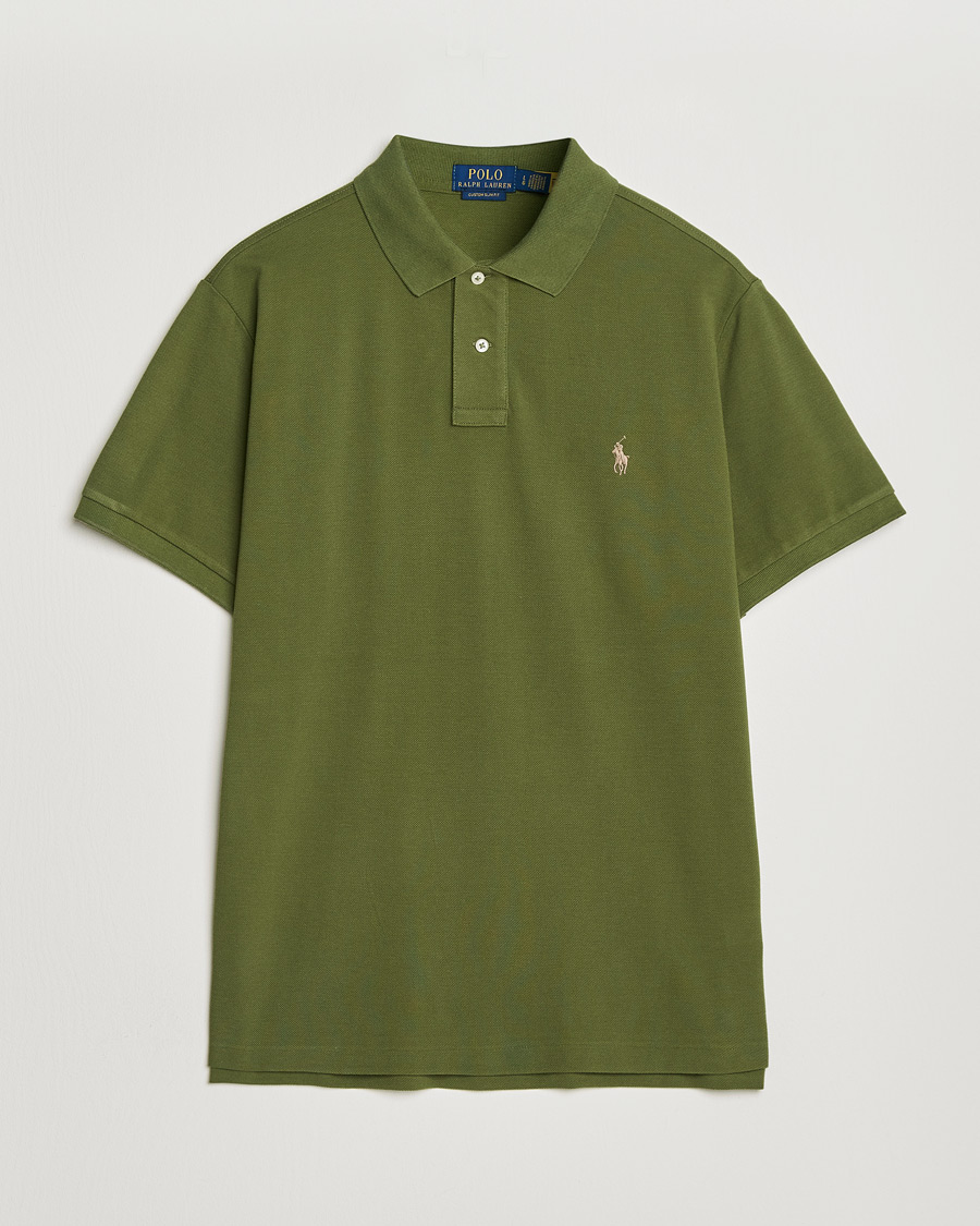 Men | Polo Shirts | Polo Ralph Lauren | Custom Slim Fit Polo Supply Olive