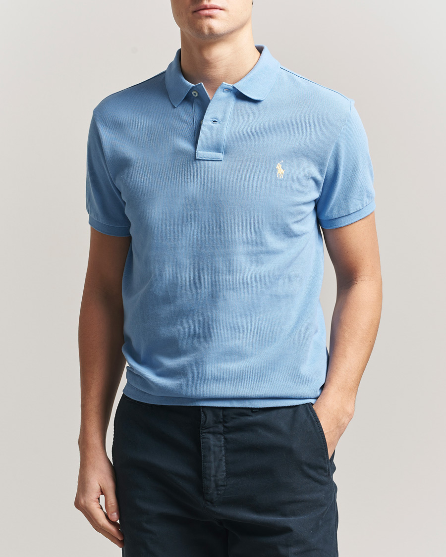 Men | Polo Shirts | Polo Ralph Lauren | Slim Fit Polo Bristol Blue