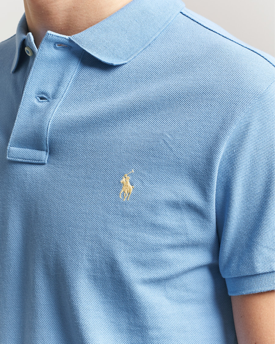 Men | Polo Shirts | Polo Ralph Lauren | Slim Fit Polo Bristol Blue