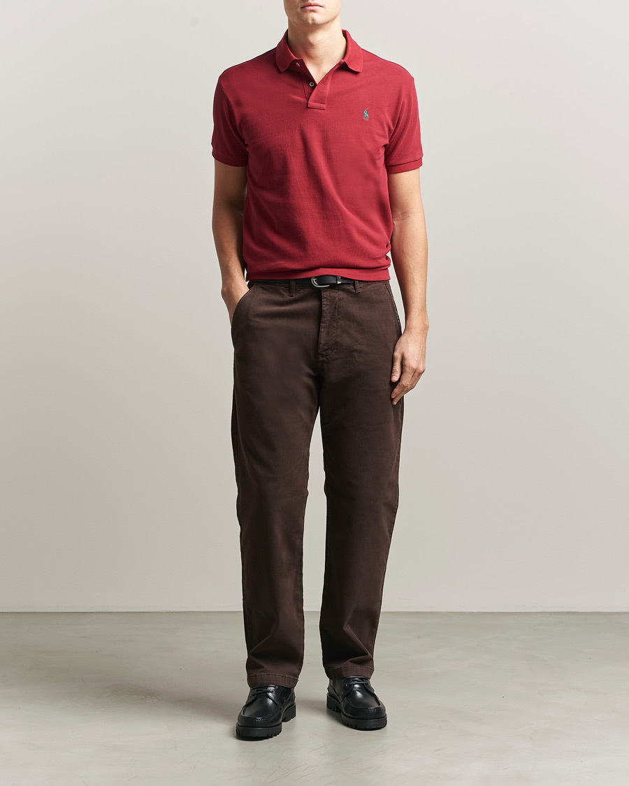 Men | Polo Shirts | Polo Ralph Lauren | Slim Fit Polo Heritage Red