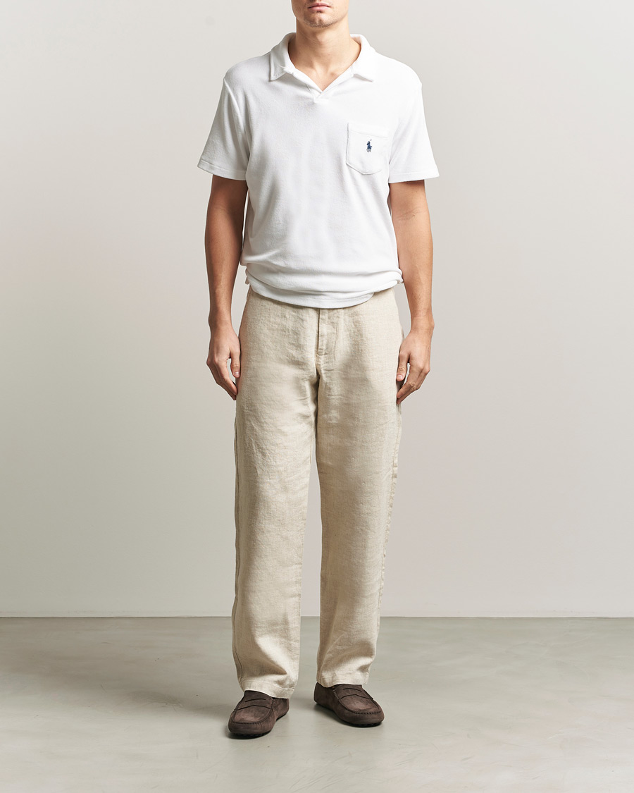 Men | Polo Shirts | Polo Ralph Lauren | Cotton Terry Polo White