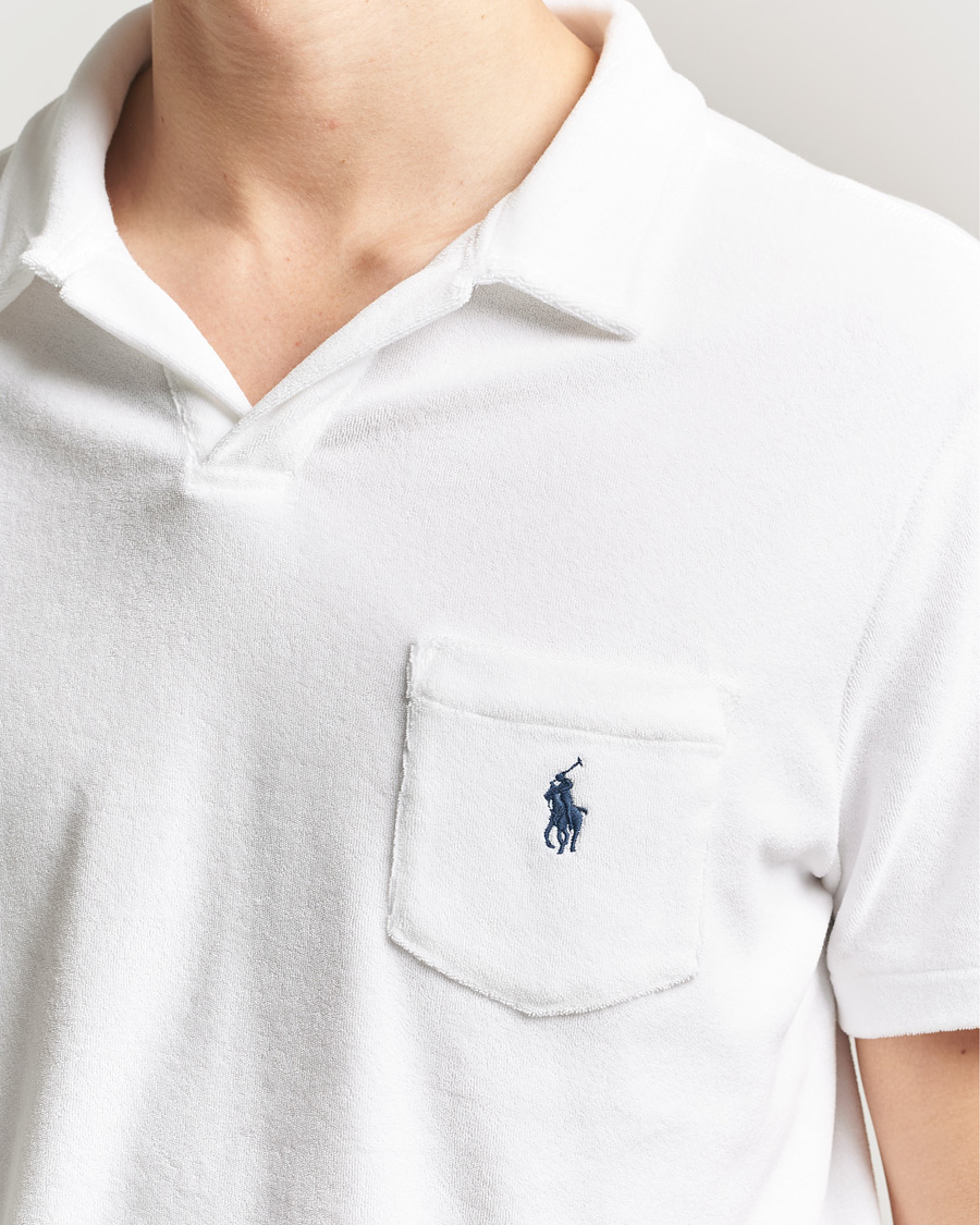Men | Polo Shirts | Polo Ralph Lauren | Cotton Terry Polo White
