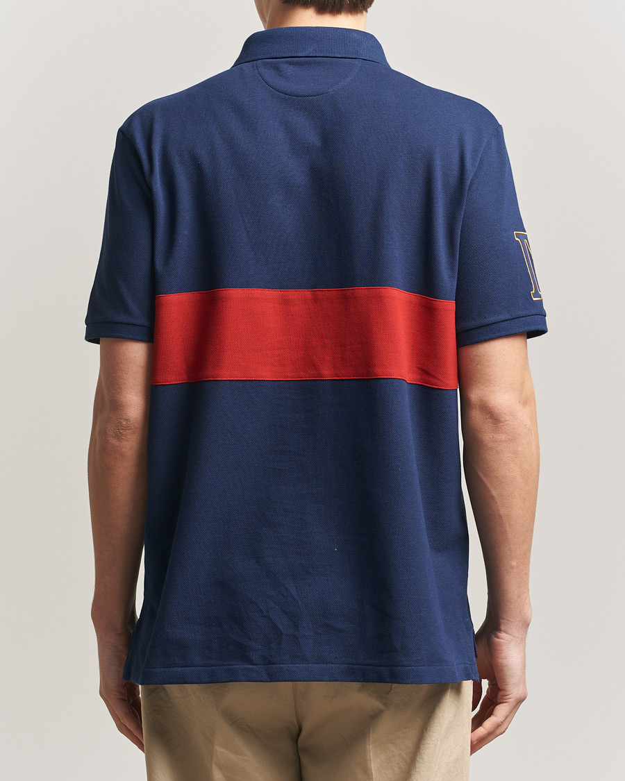 Men | Polo Shirts | Polo Ralph Lauren | Block Striped Polo Newport Navy