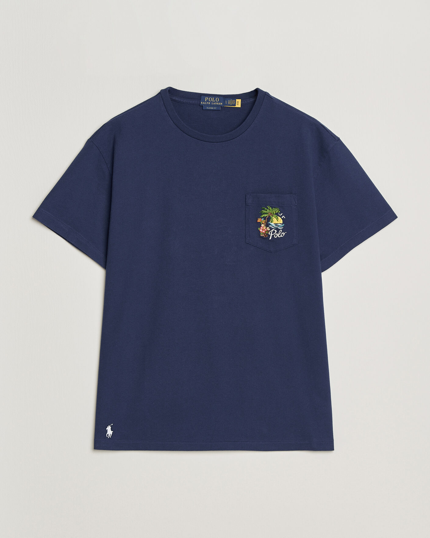 Men | T-Shirts | Polo Ralph Lauren | Jersey Printed T-Shirt Dark Cobalt