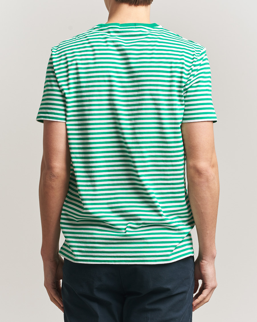 Men | T-Shirts | Polo Ralph Lauren | Crew Neck Striped T-Shirt Billiard/White
