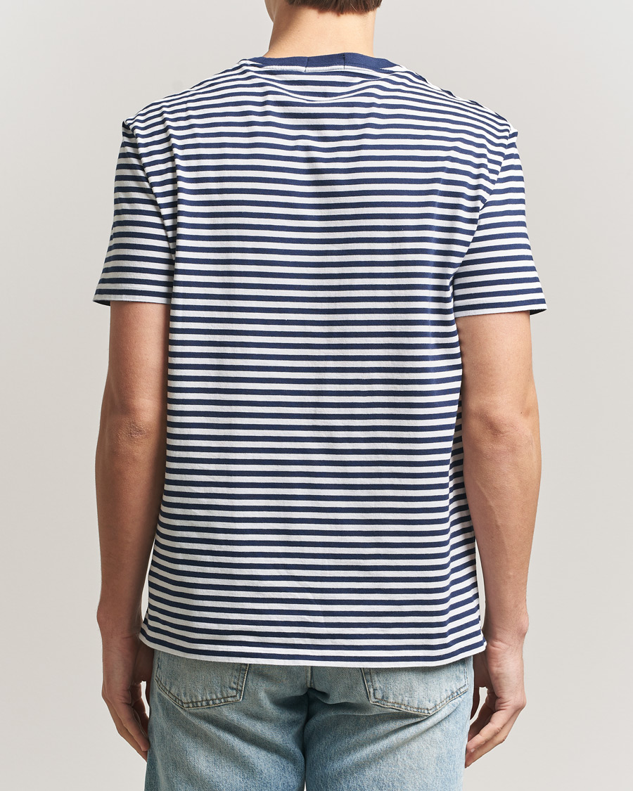 Men | T-Shirts | Polo Ralph Lauren | Crew Neck Striped T-Shirt Newport Navy/White