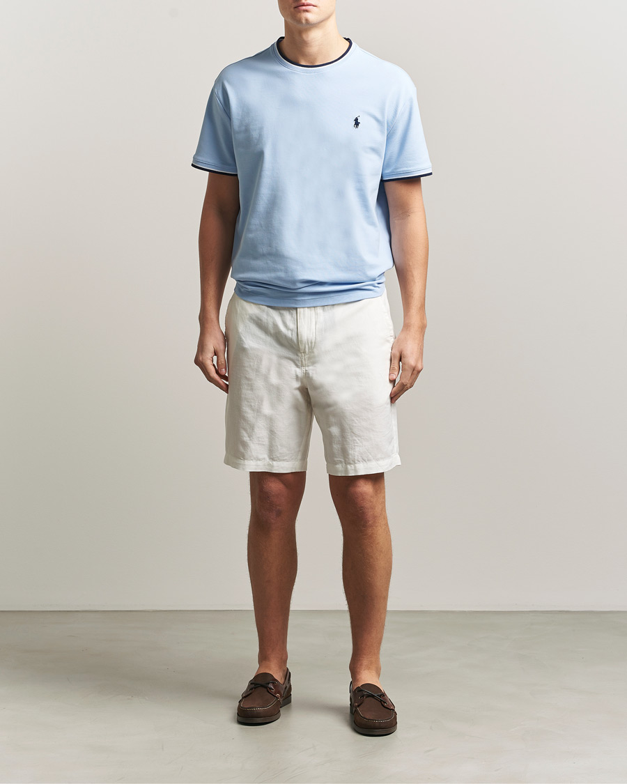 Men | T-Shirts | Polo Ralph Lauren | Mesh Polo T-Shirt Office Blue