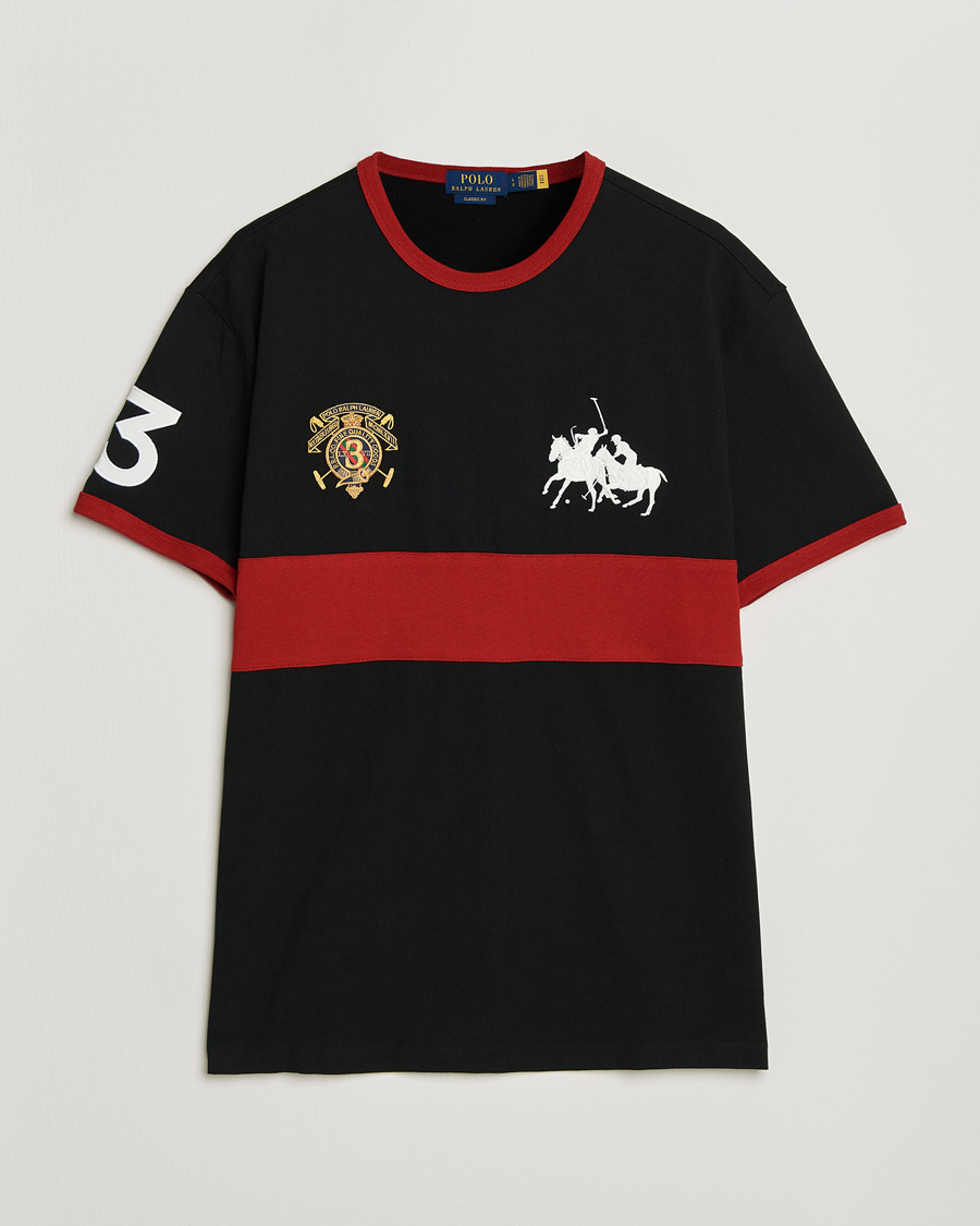 Men | T-Shirts | Polo Ralph Lauren | Jersey Logo T-Shirt Polo Black/Sweet Tomato