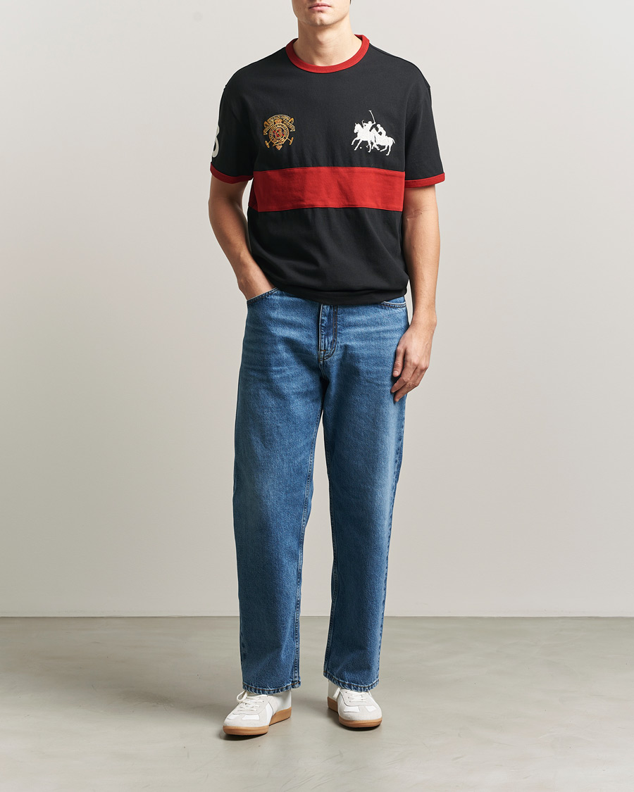 Men | T-Shirts | Polo Ralph Lauren | Jersey Logo T-Shirt Polo Black/Sweet Tomato