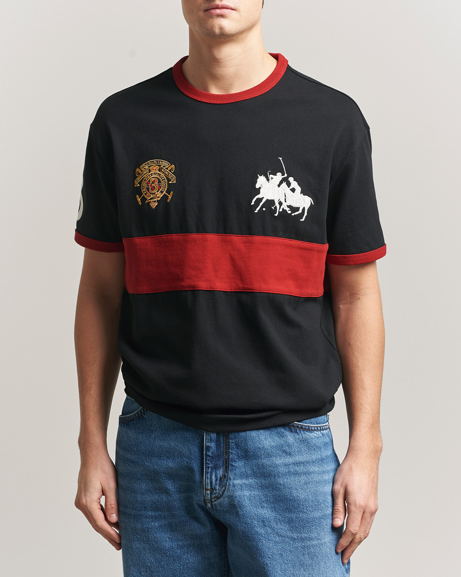 Men | T-Shirts | Polo Ralph Lauren | Jersey Logo T-Shirt Polo Black/Sweet Tomato