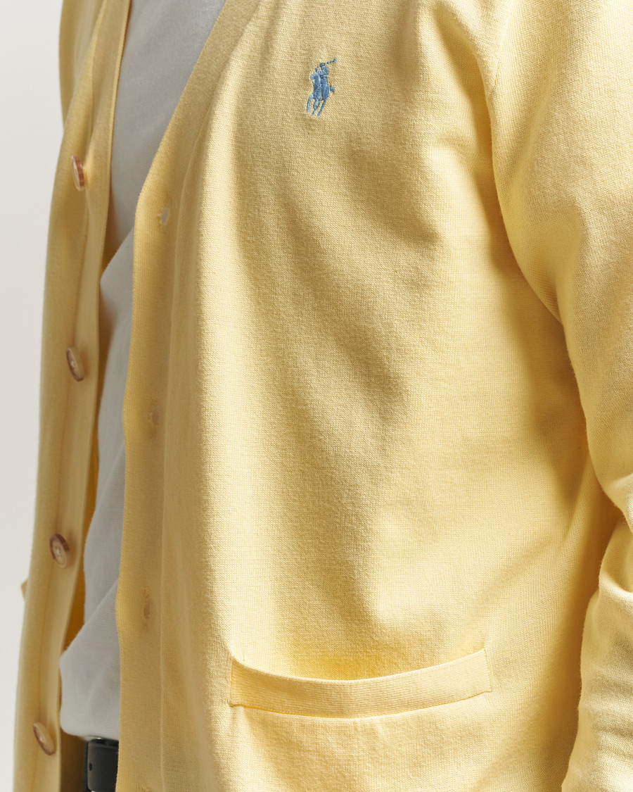 Men | Sweaters & Knitwear | Polo Ralph Lauren | Cotton Cardigan Wicket Yellow