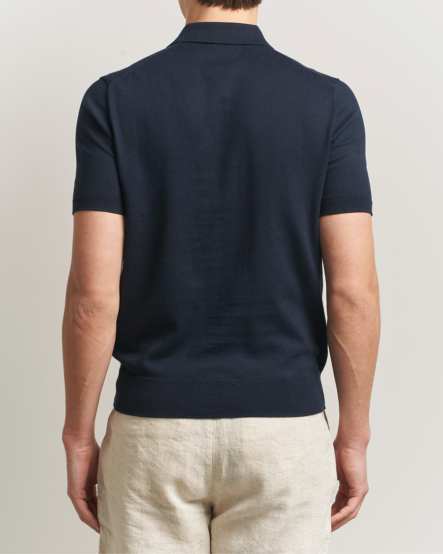 Men | Polo Shirts | Polo Ralph Lauren | Knitted Short Sleeve Polo Hunter Navy