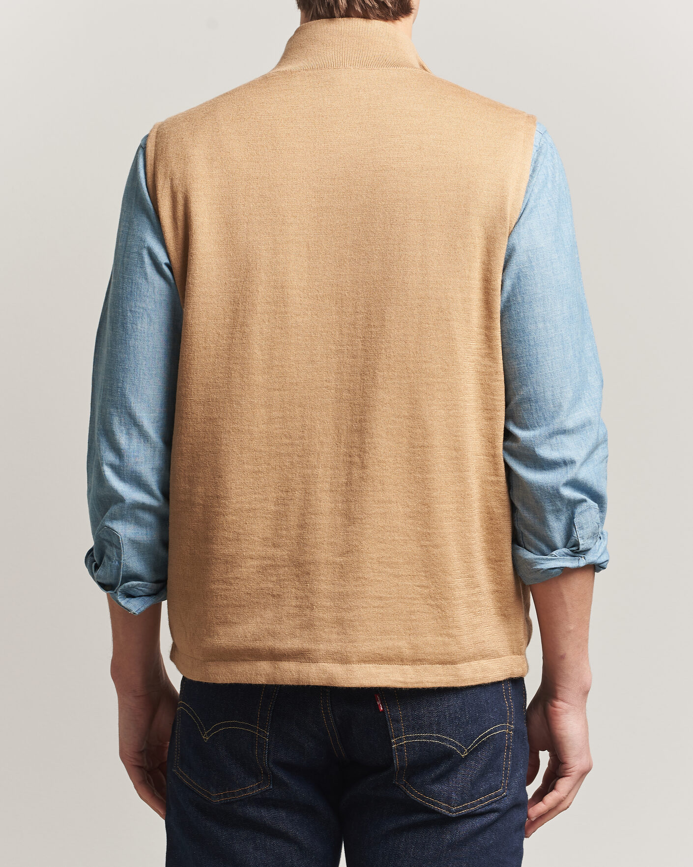 Men | Sweaters & Knitwear | Polo Ralph Lauren | Wool Blend Vest Camel Combo