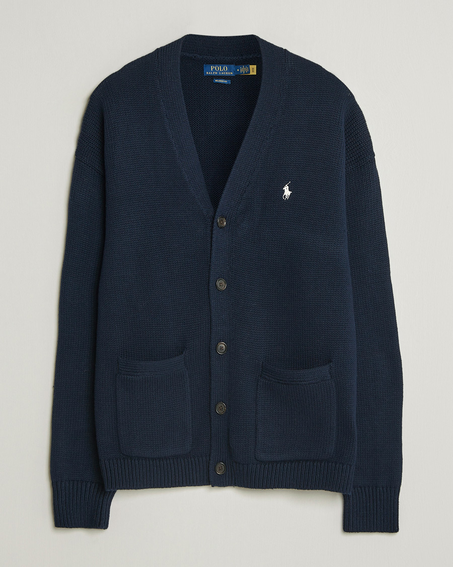 Men | Sweaters & Knitwear | Polo Ralph Lauren | Cotton Cardigan Hunter Navy